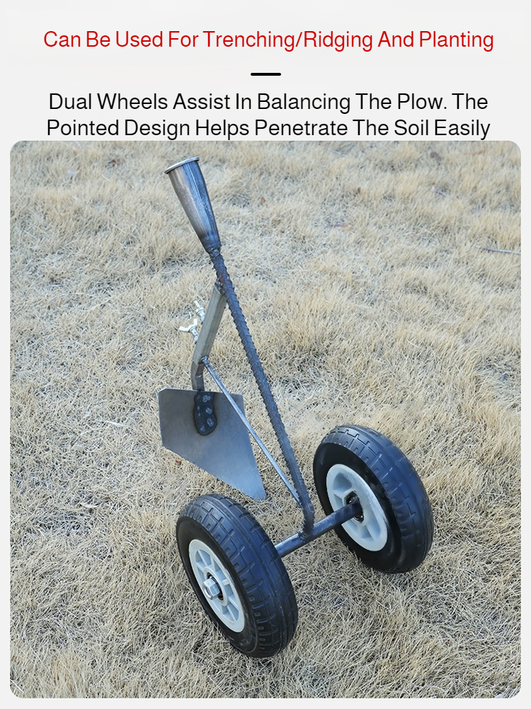 Household Hand-Pushed Hoe, Hoe, Hoe, Wheeled Hoe, Weeder, Garden Hoe, Micro Tillage Machine, Turning Soil, Trenching Plow, Push