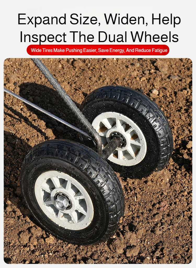 Household Hand-Pushed Hoe, Hoe, Hoe, Wheeled Hoe, Weeder, Garden Hoe, Micro Tillage Machine, Turning Soil, Trenching Plow, Push