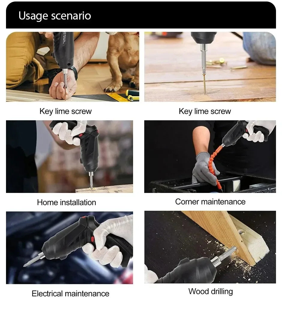 3.6v Power Tools Set Household Maintenance Repair Large Lithium Battery Mini Electric Drill Household Cordless Screwdriver ﻿