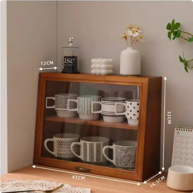 Household desktop cups, utensils, miscellaneous items, organizing small cabinets