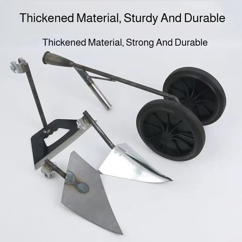 Household Hand-Pushed Hoe, Hoe, Hoe, Wheeled Hoe, Weeder, Garden Hoe, Micro Tillage Machine, Turning Soil, Trenching Plow, Push