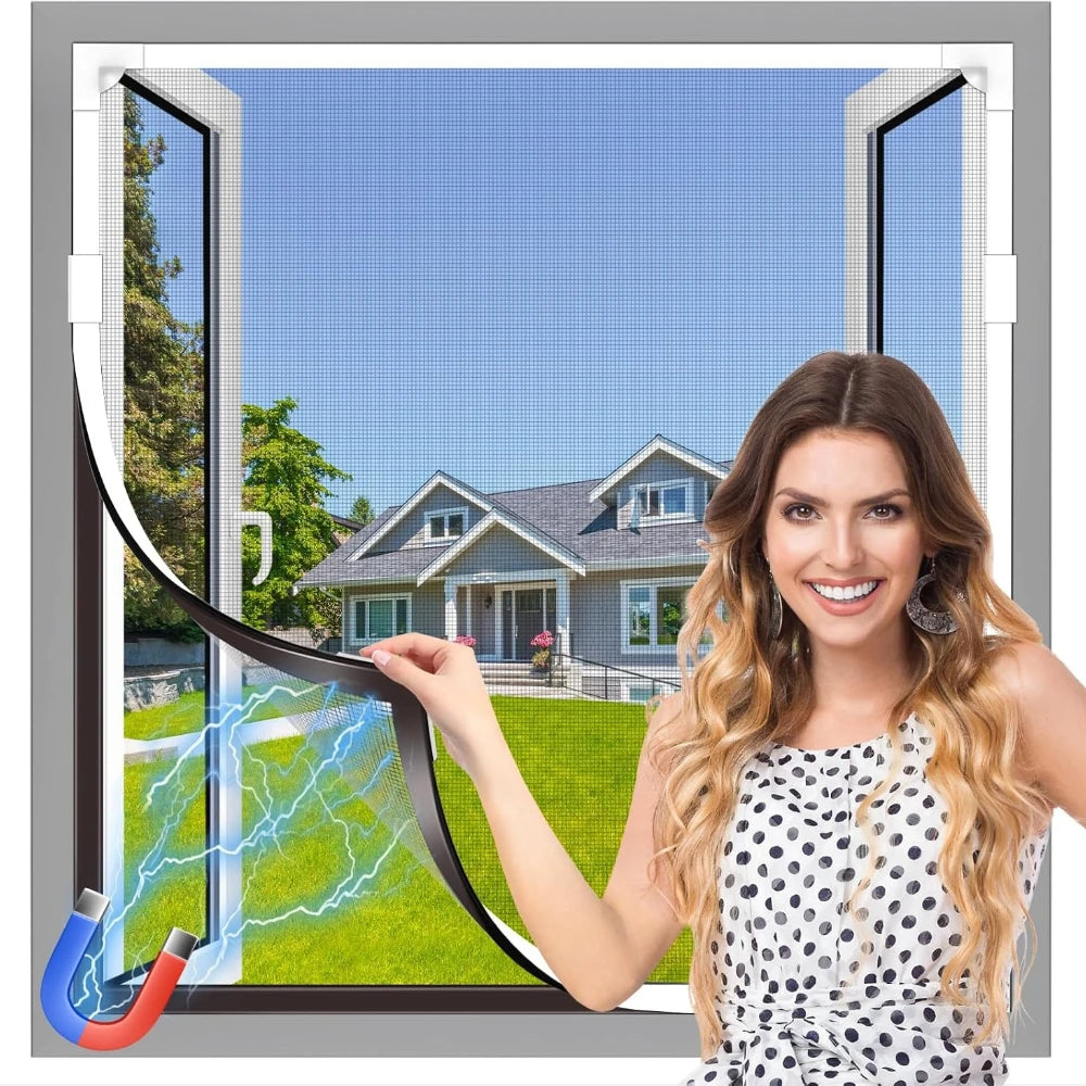 Magnetic Mesh Mosquito Screen, Household Invisible Screen Window, Simple, Household Use, Automatic Shutdown Magnetic Window