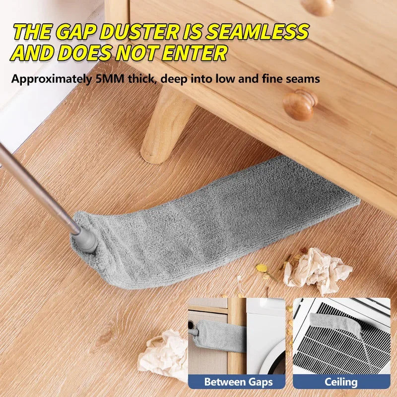 Electrostatic Dust Duster Retractable Long Pole Chenille Lightweight Household Fan Window Sill Cleaning Household Cleaning Tool