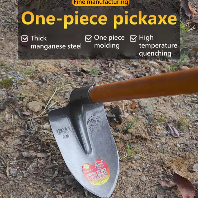Household large hoe allsteel thickened weeding tool outdoor agricultural land reclamation Digging Vegetable Planting farming too