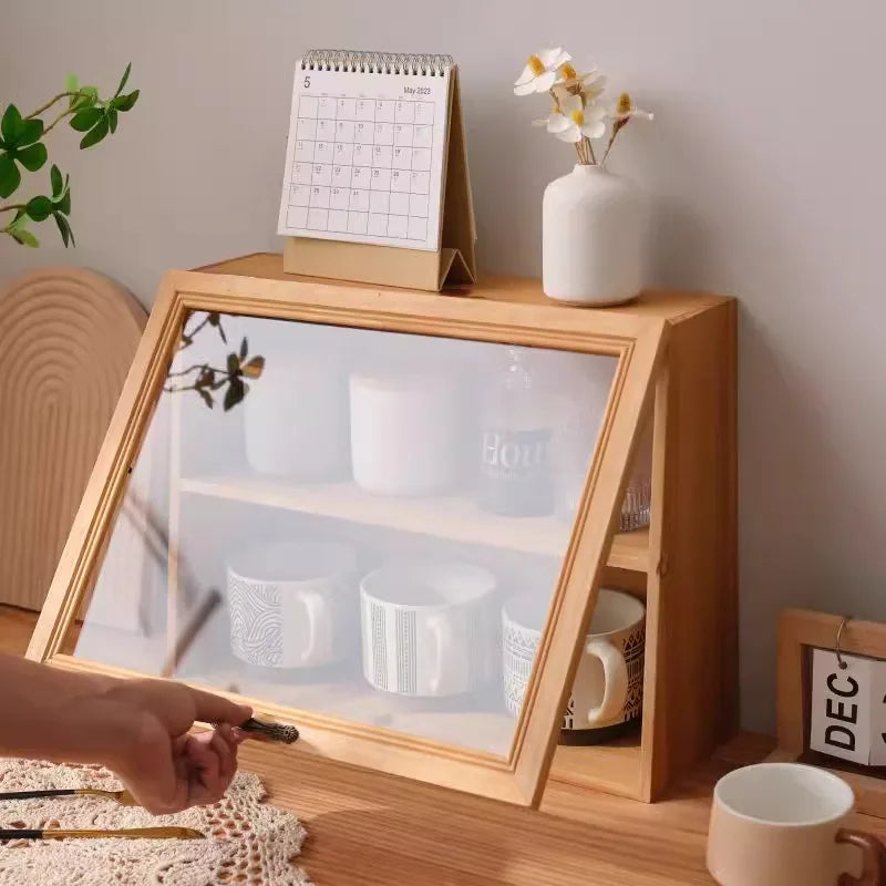 Household desktop cups, utensils, miscellaneous items, organizing small cabinets