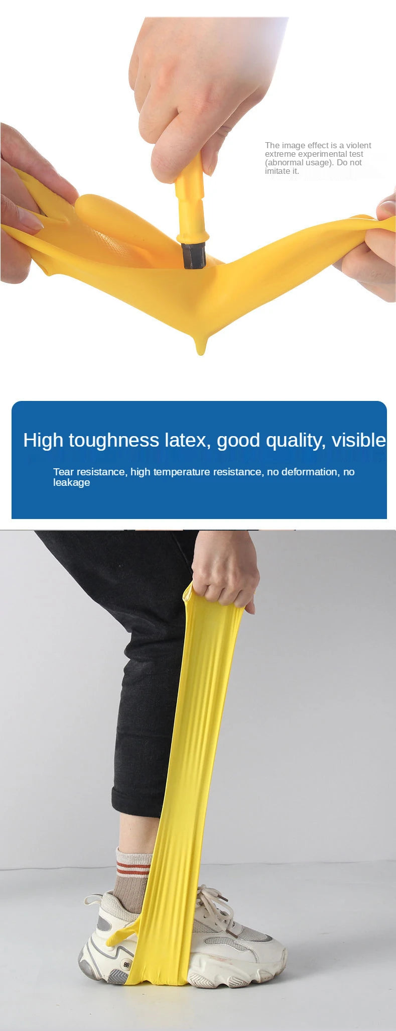 Brand Latex Dishwashing Gloves Women's Waterproof Household Kitchen Washing Bowl Washing Clothes Vegetable Cleaning Household