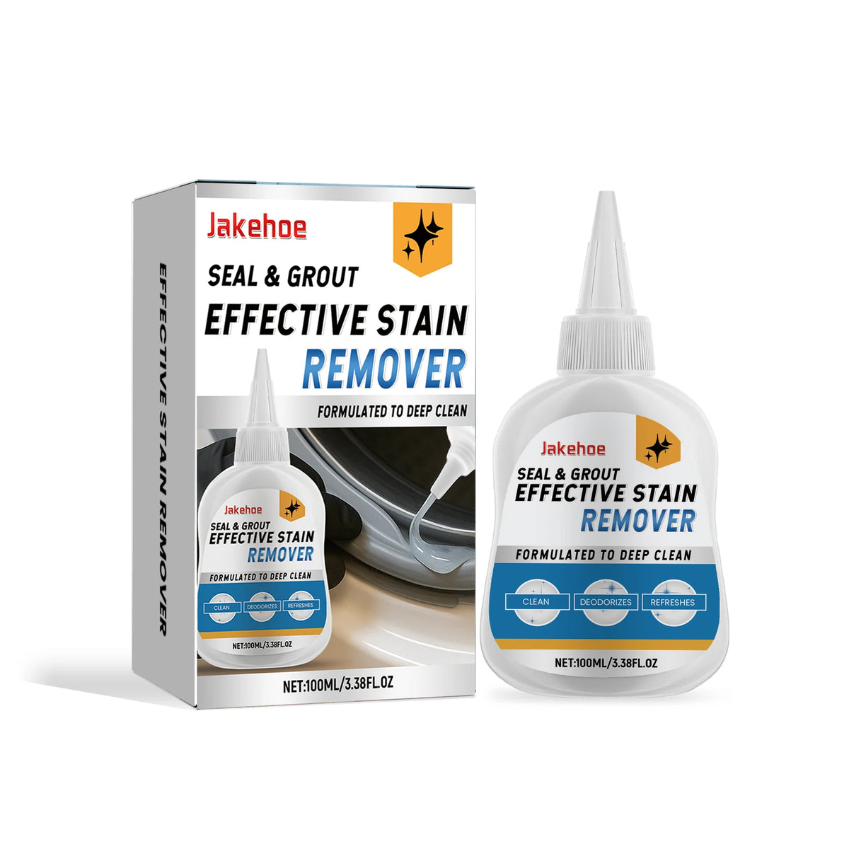 Jakehoe Stain Removal Gel Multipurpose Household Decontamination Cleaning Gel Household Sealing Ring Gap Decontamination Agent