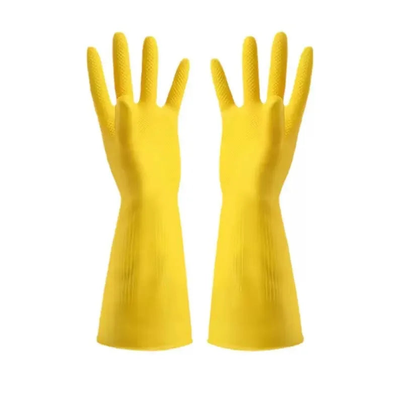 Latex Dishwashing Gloves Women's Waterproof Household Kitchen Washing Bowl Washing Clothes Vegetable Cleaning Household