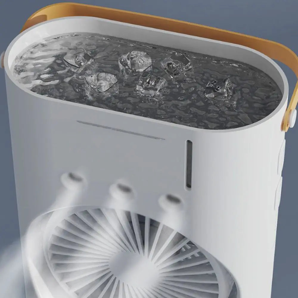 Household 3 In 1 Air Conditioner Portable Dual-Head Humidifier Adjustable Wind Speed Desktop Fan Fan Bedroom