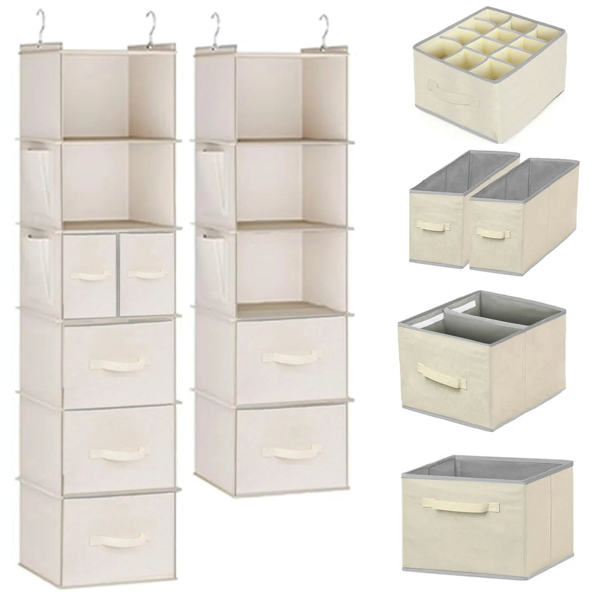 Fabric storage box Household wardrobe storage box Household drawer wardrobe storage