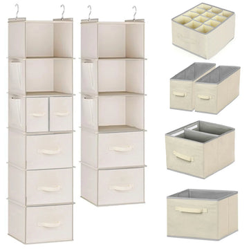 Fabric storage box Household wardrobe storage box Household drawer wardrobe storage