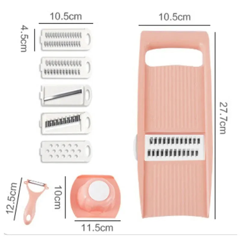 Household Vegetable Cutting Potato Slicer Shredder Multifunctional Fruit Grater Cutter Potato Household Chopper Kitchen