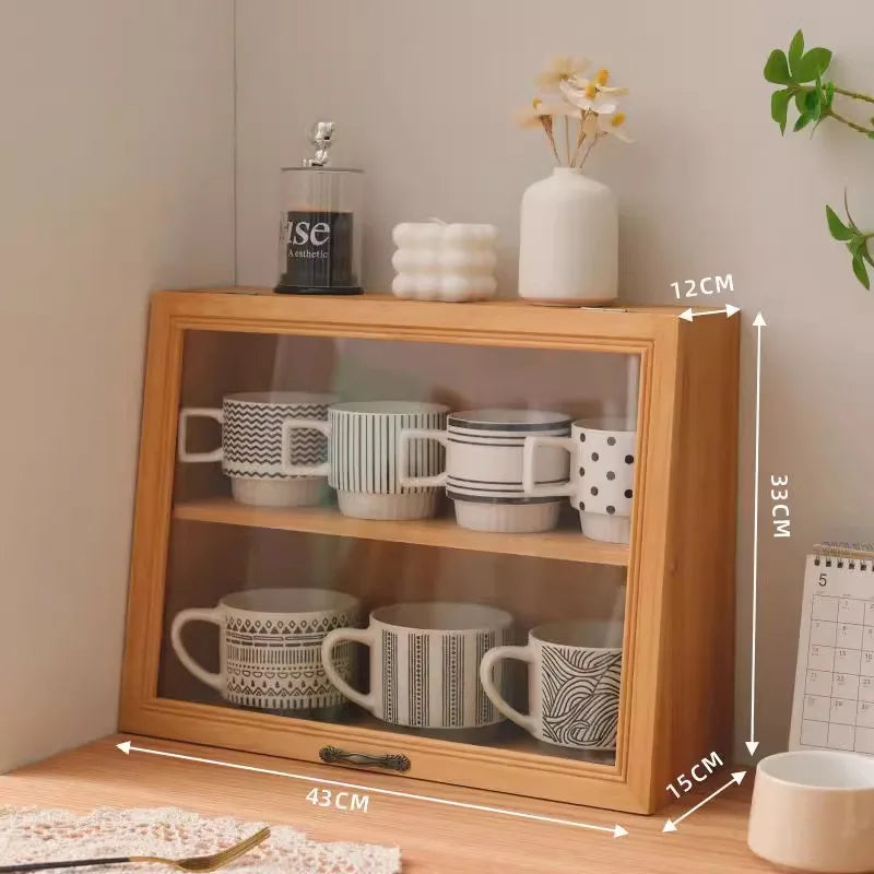 Household desktop cups, utensils, miscellaneous items, organizing small cabinets