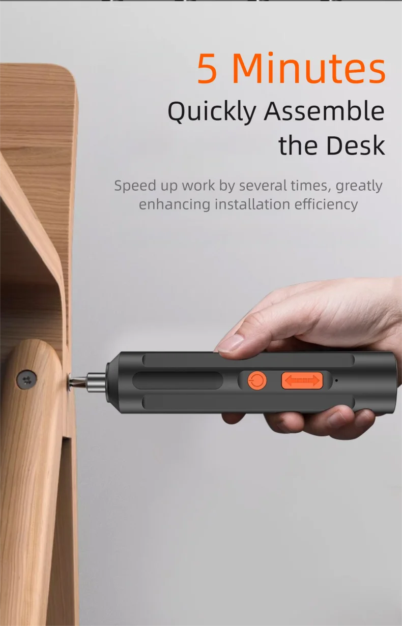 47PCS Electric Screwdriver Mini Household Electric Drill Rotated Cordless Screwdriver Power Tools Household Maintenance Repair