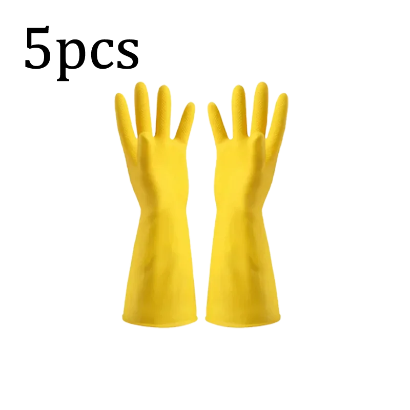 Household Dishwashing Gloves Waterproof Kitchen Washing Bowl Washing Clothes Vegetable Cleaning Car Washing Housekeeping Unisex