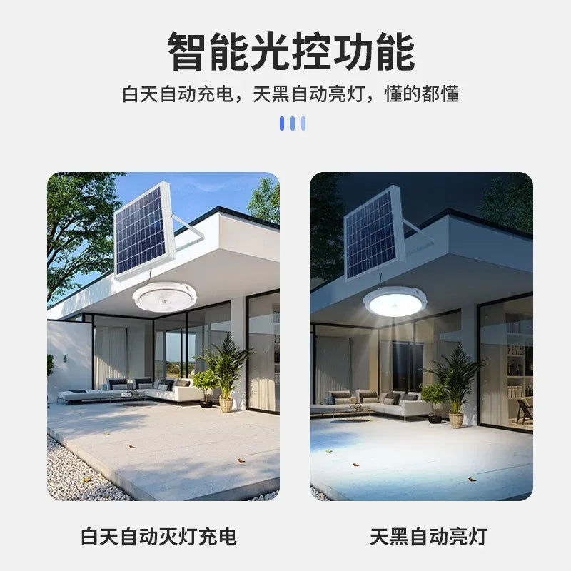 Outdoor Waterproof Household Lighting Solar Garden Light LED High Power Bright Household Indoor Ceiling Lights Balcony Bedroom