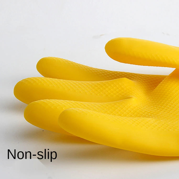Brand Latex Dishwashing Gloves Women's Waterproof Household Kitchen Washing Bowl Washing Clothes Vegetable Cleaning Household