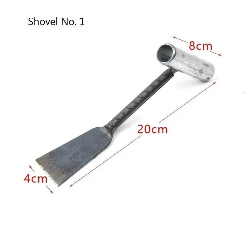 Old-Fashioned Forging and Planting Tools Digging Soil Weeding Shovel Household Loosening Shovel Garden Tools