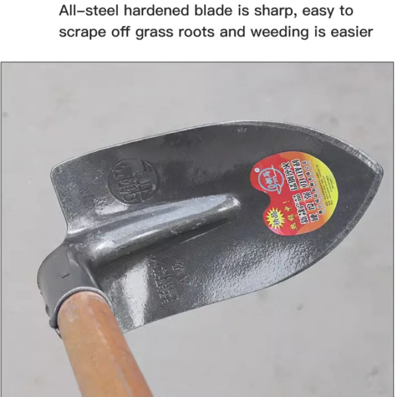 Household large hoe allsteel thickened weeding tool outdoor agricultural land reclamation Digging Vegetable Planting farming too