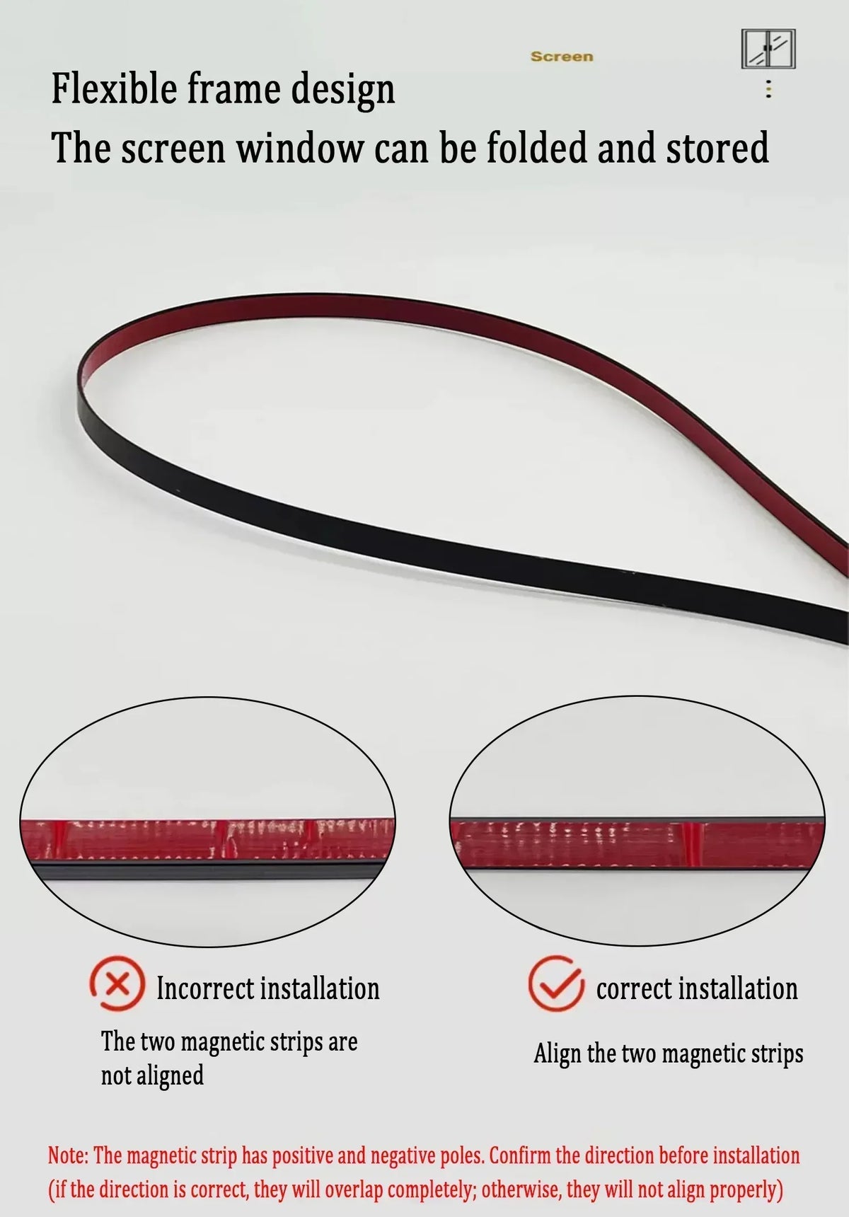 Magnetic Mesh Mosquito Screen, Household Invisible Screen Window, Simple, Household Use, Automatic Shutdown Magnetic Window