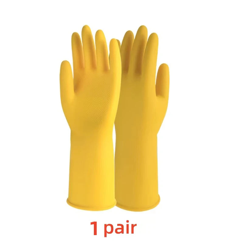 Brand Latex Dishwashing Gloves Women's Waterproof Household Kitchen Washing Bowl Washing Clothes Vegetable Cleaning Household