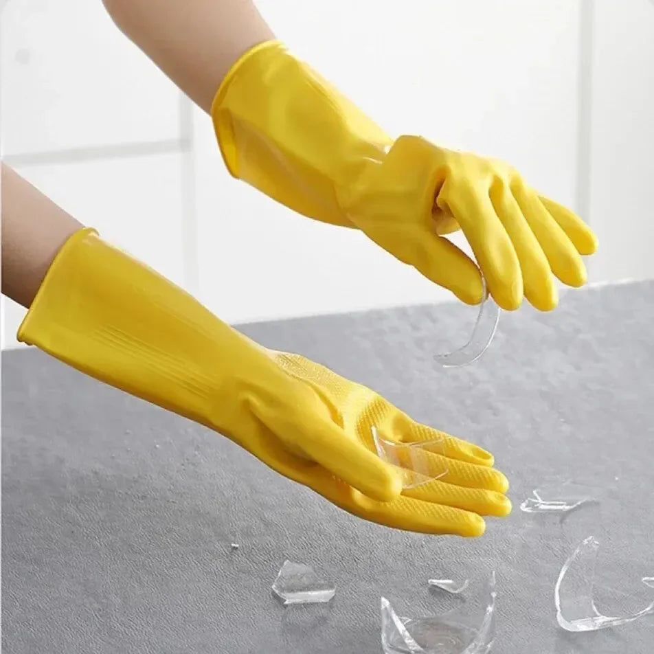 Household Dishwashing Gloves Waterproof Kitchen Washing Bowl Washing Clothes Vegetable Cleaning Car Washing Housekeeping Unisex