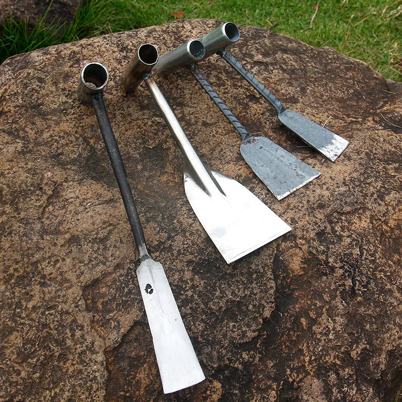 Old-Fashioned Forging and Planting Tools Digging Soil Weeding Shovel Household Loosening Shovel Garden Tools