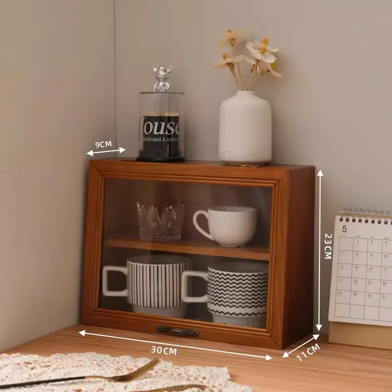 Household desktop cups, utensils, miscellaneous items, organizing small cabinets