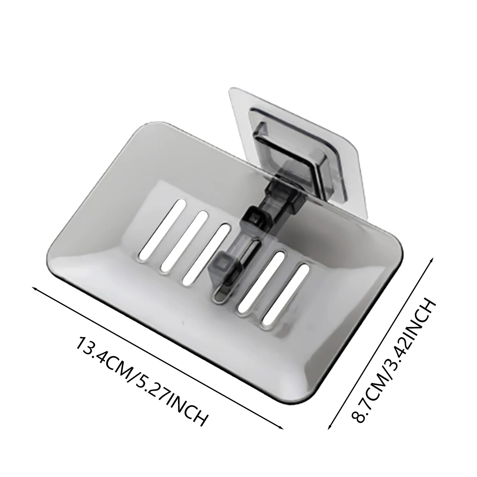 Household Wall Mounted Soap Holder Soap Dishes Sponge Scrubber Box for Home Flat Dormitory Hotel