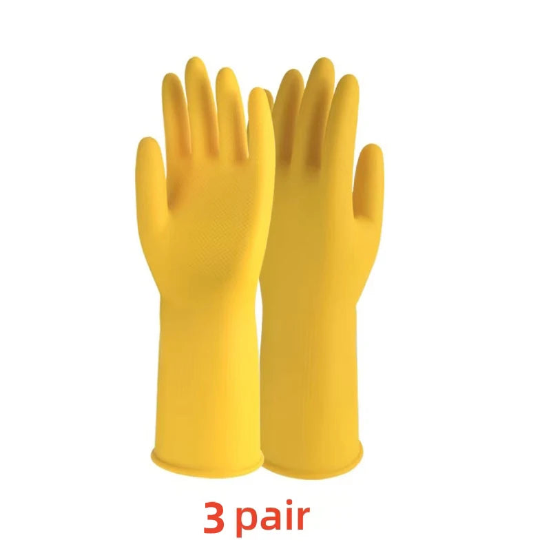 Brand Latex Dishwashing Gloves Women's Waterproof Household Kitchen Washing Bowl Washing Clothes Vegetable Cleaning Household