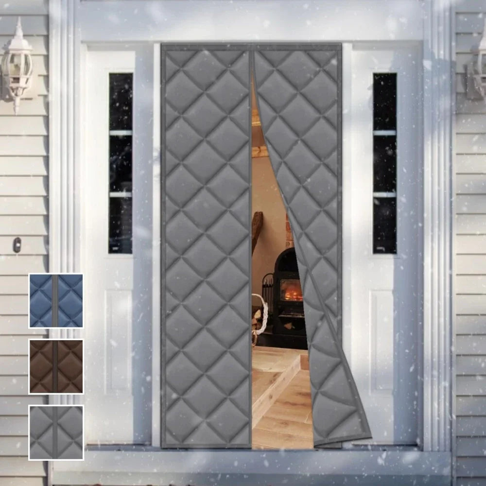 Thickened Household Winter Door Curtain,cold Proof Warm Cotton,magnetic Insulation and Insulation,household Windproof Curtain