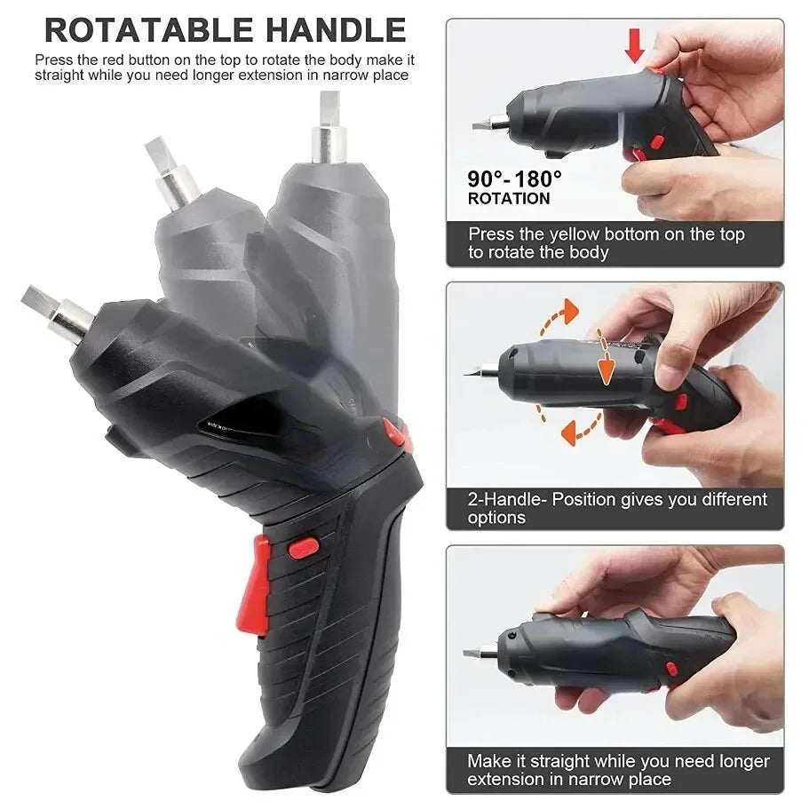 3.6v Power Tools Set Household Maintenance Repair Large Lithium Battery Mini Electric Drill Household Cordless Screwdriver ﻿