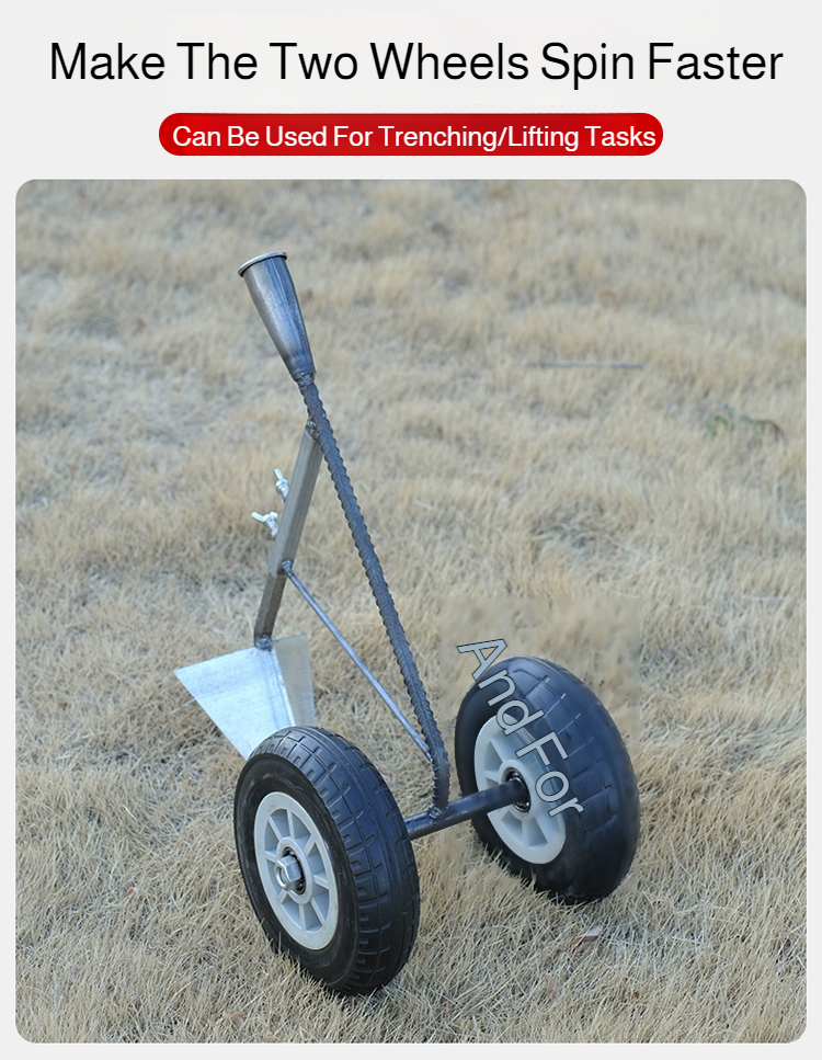 Household Hand-Pushed Hoe, Hoe, Hoe, Wheeled Hoe, Weeder, Garden Hoe, Micro Tillage Machine, Turning Soil, Trenching Plow, Push
